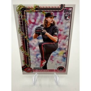 2025 Topps Holiday Rhett Lowder Rookie Card H104 Cincinnati Reds RC Pitcher